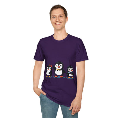Penguin Pixel Tee — Cute Retro Pixel Art Penguins T-Shirt