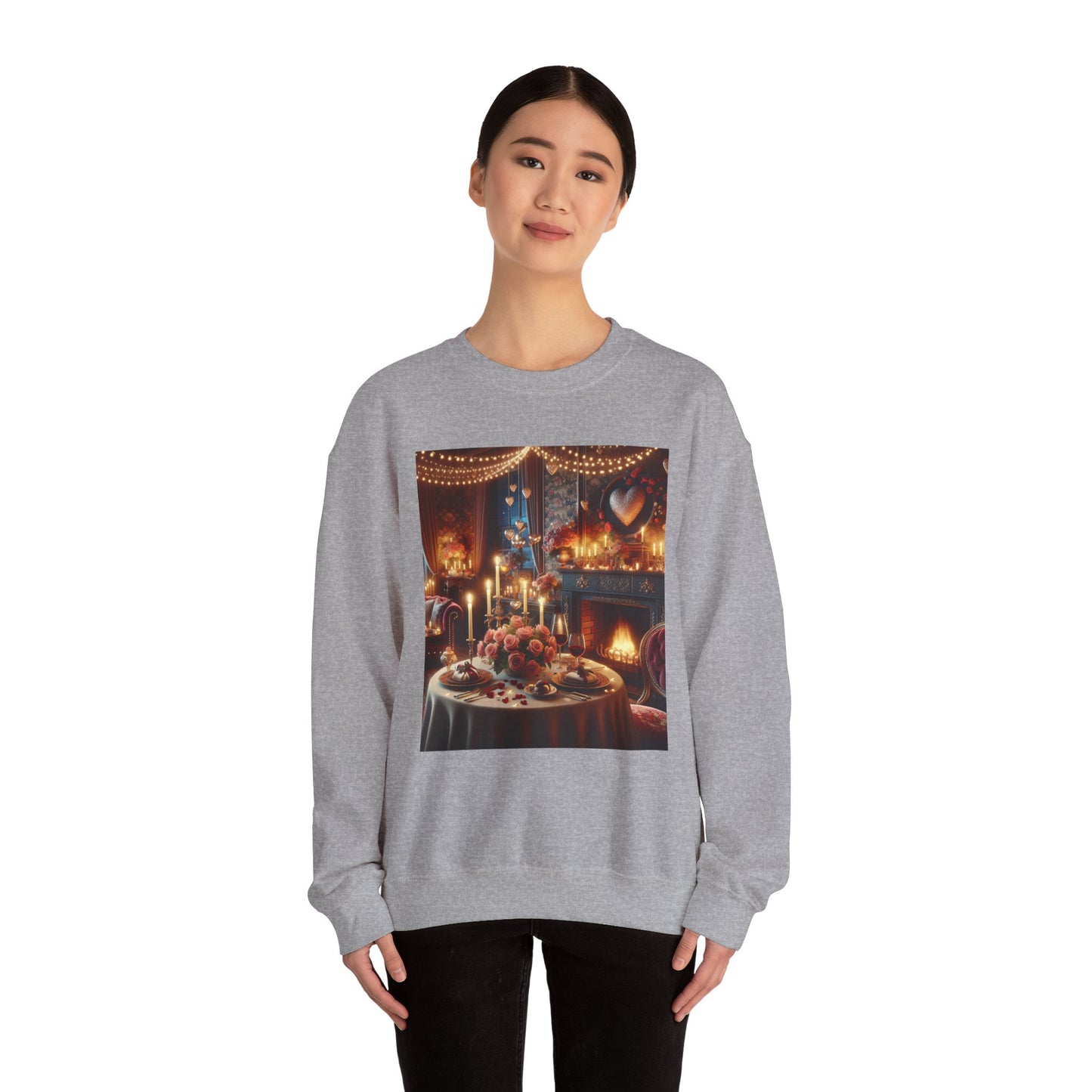 Cozy Romantic Dinner Sweatshirt – Unisex Heavy Blend™ Crewneck