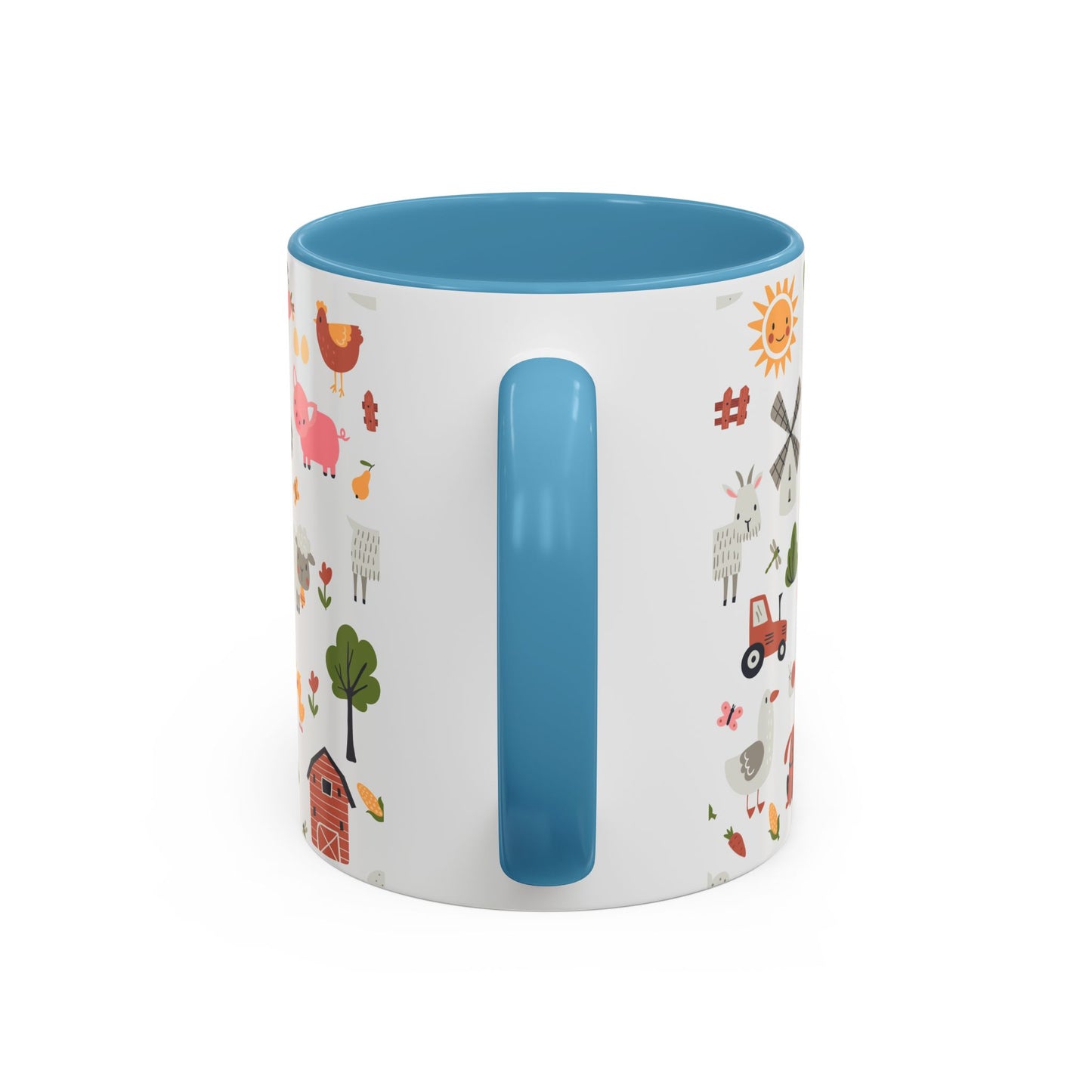 Farmyard Friends Accent Coffee Mug - Cute Animal Design for Cozy Mornings