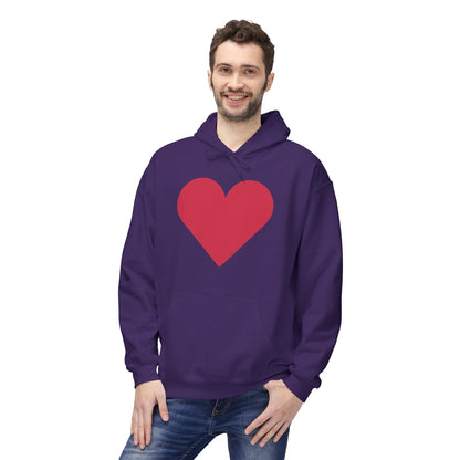 Heart & Rose Pattern Hoodie — Romantic Floral Valentine Pullover