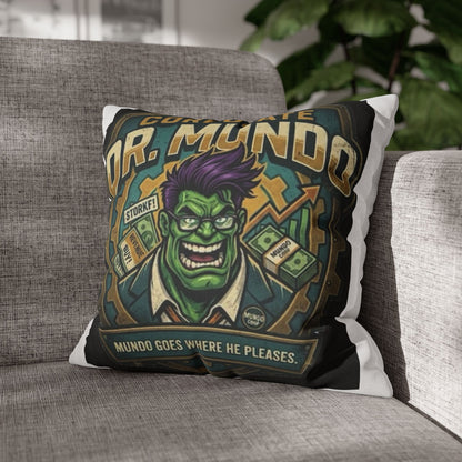 Dr. Mundo Corporate Pillowcase — Funny Gaming Monster Throw Pillowcase