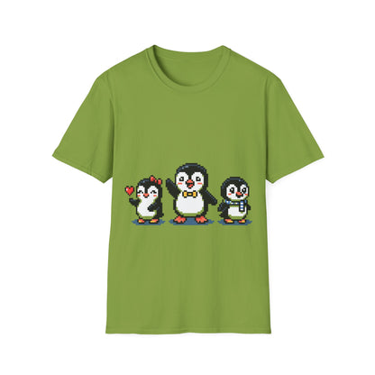 Penguin Pixel Tee — Cute Retro Pixel Art Penguins T-Shirt