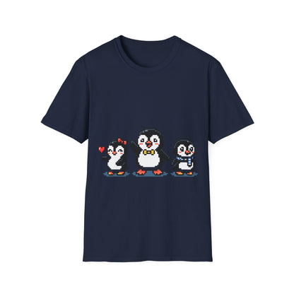 Penguin Pixel Tee — Cute Retro Pixel Art Penguins T-Shirt