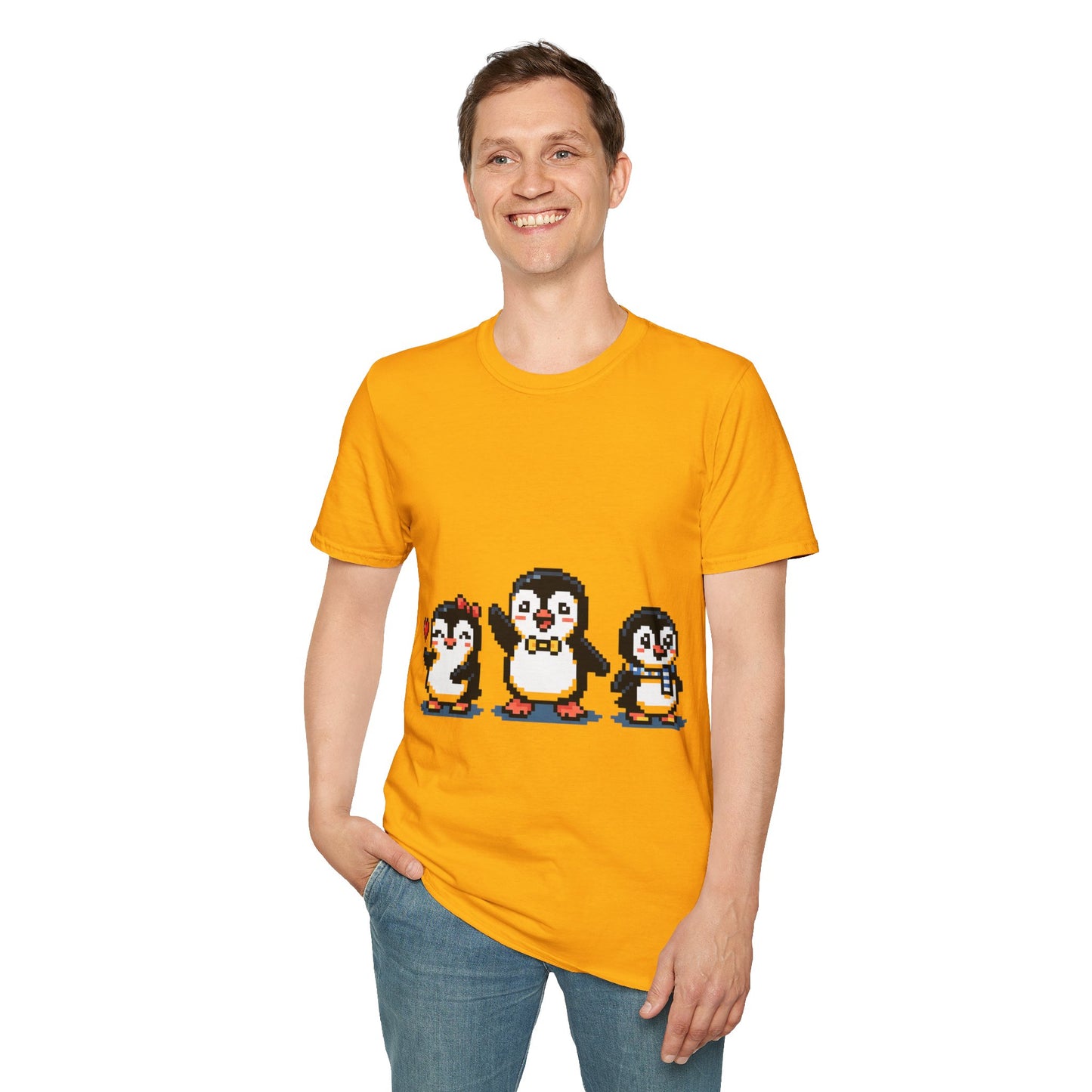 Penguin Pixel Tee — Cute Retro Pixel Art Penguins T-Shirt