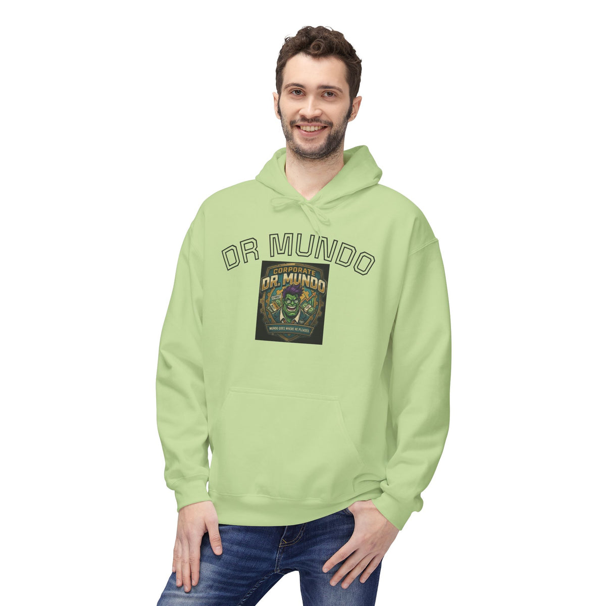 Dr Mundo Retro Arcade Hoodie league of legands— Gaming Champion Pullover