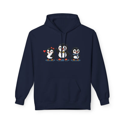 Pixel Penguin Hoodie — Cute Retro 8-Bit Penguin Family Pullover