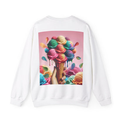 Colorful Ice Cream Crewneck Sweatshirt - Sweet Summer Vibes