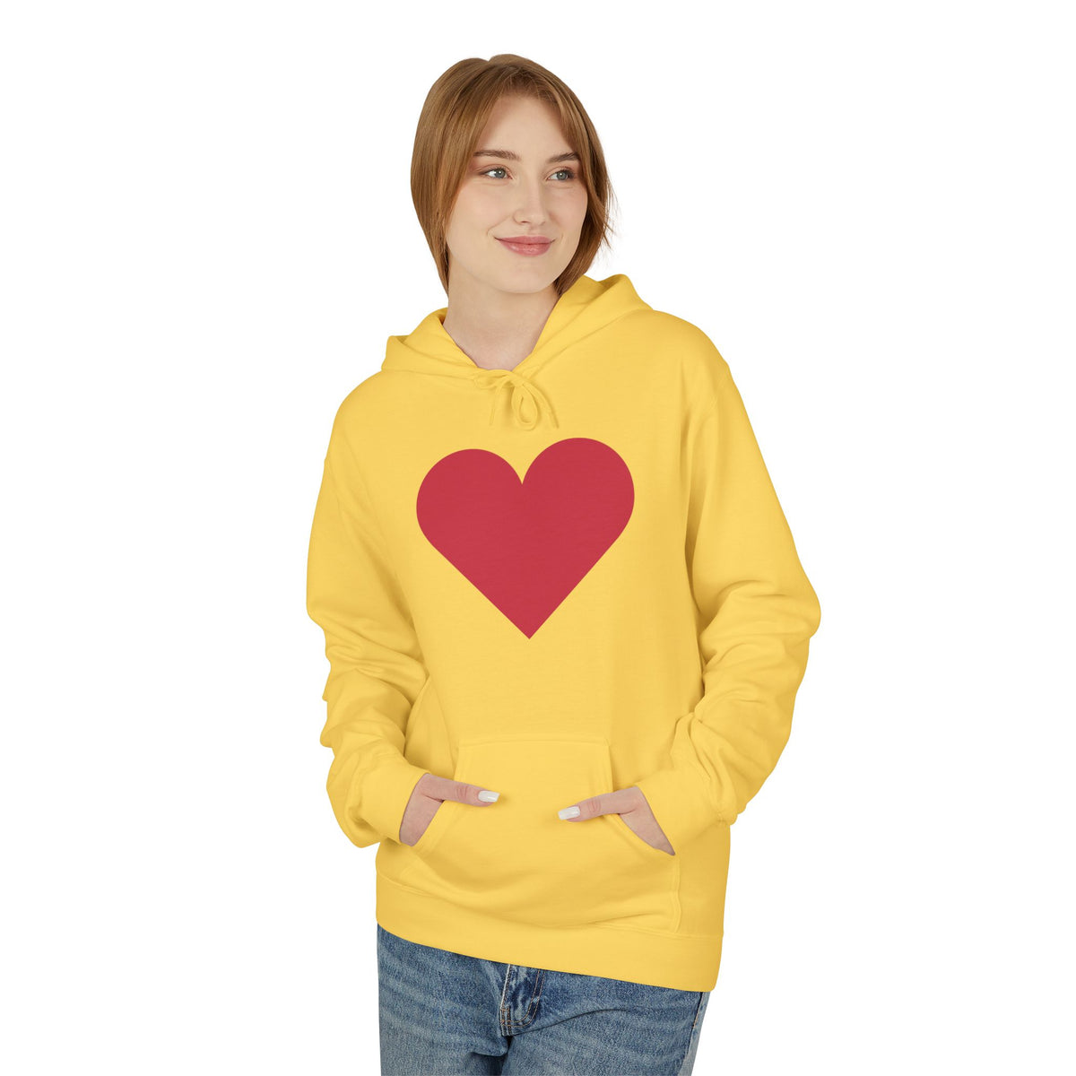 Heart & Rose Pattern Hoodie — Romantic Floral Valentine Pullover