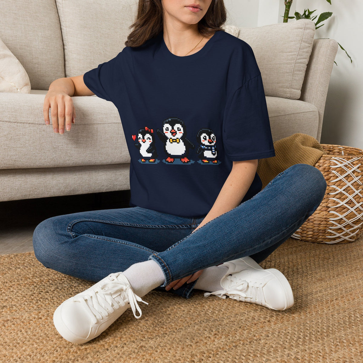 Penguin Pixel Tee — Cute Retro Pixel Art Penguins T-Shirt