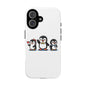 Penguin Pixel Trio Phone Case — Cute Retro 8‑Bit Penguin Family Protective Cover