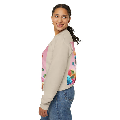 Colorful Ice Cream Crewneck Sweatshirt - Sweet Summer Vibes