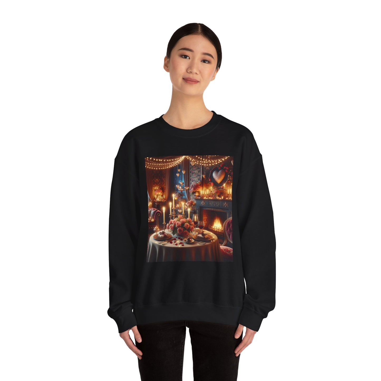 Cozy Romantic Dinner Sweatshirt – Unisex Heavy Blend™ Crewneck