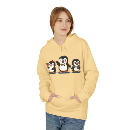 Pixel Penguin Hoodie — Cute Retro 8-Bit Penguin Family Pullover