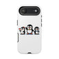 Penguin Pixel Trio Phone Case — Cute Retro 8‑Bit Penguin Family Protective Cover