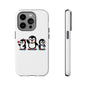 Penguin Pixel Trio Phone Case — Cute Retro 8‑Bit Penguin Family Protective Cover