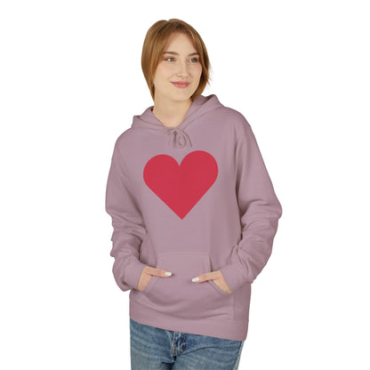 Heart & Rose Pattern Hoodie — Romantic Floral Valentine Pullover