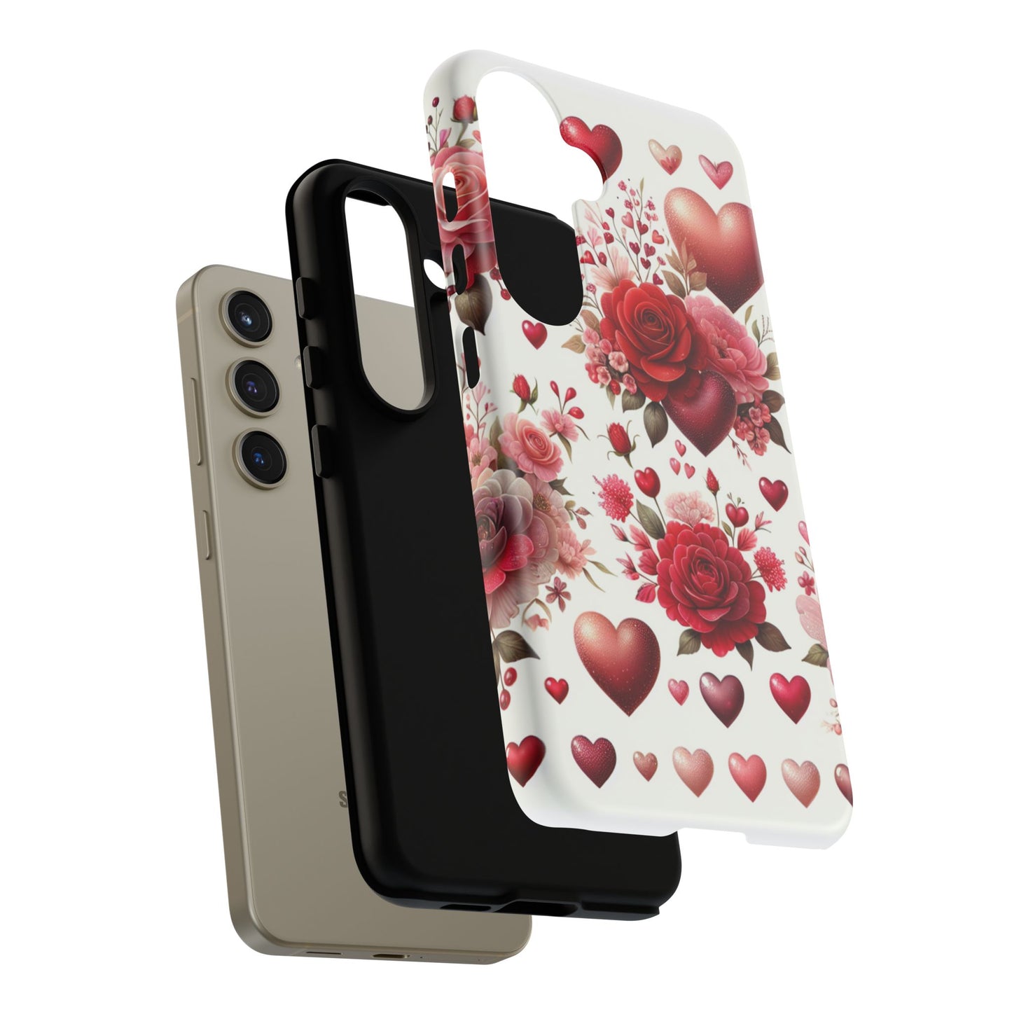 Heartfelt Floral Phone Case | Tough Cases for Love & Romance