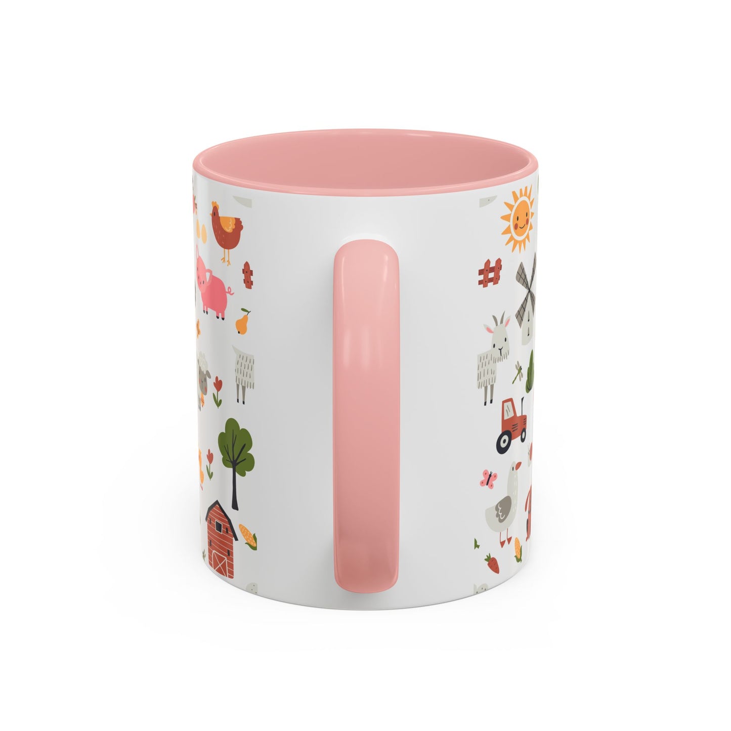 Farmyard Friends Accent Coffee Mug - Cute Animal Design for Cozy Mornings