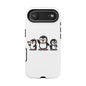 Penguin Pixel Trio Phone Case — Cute Retro 8‑Bit Penguin Family Protective Cover