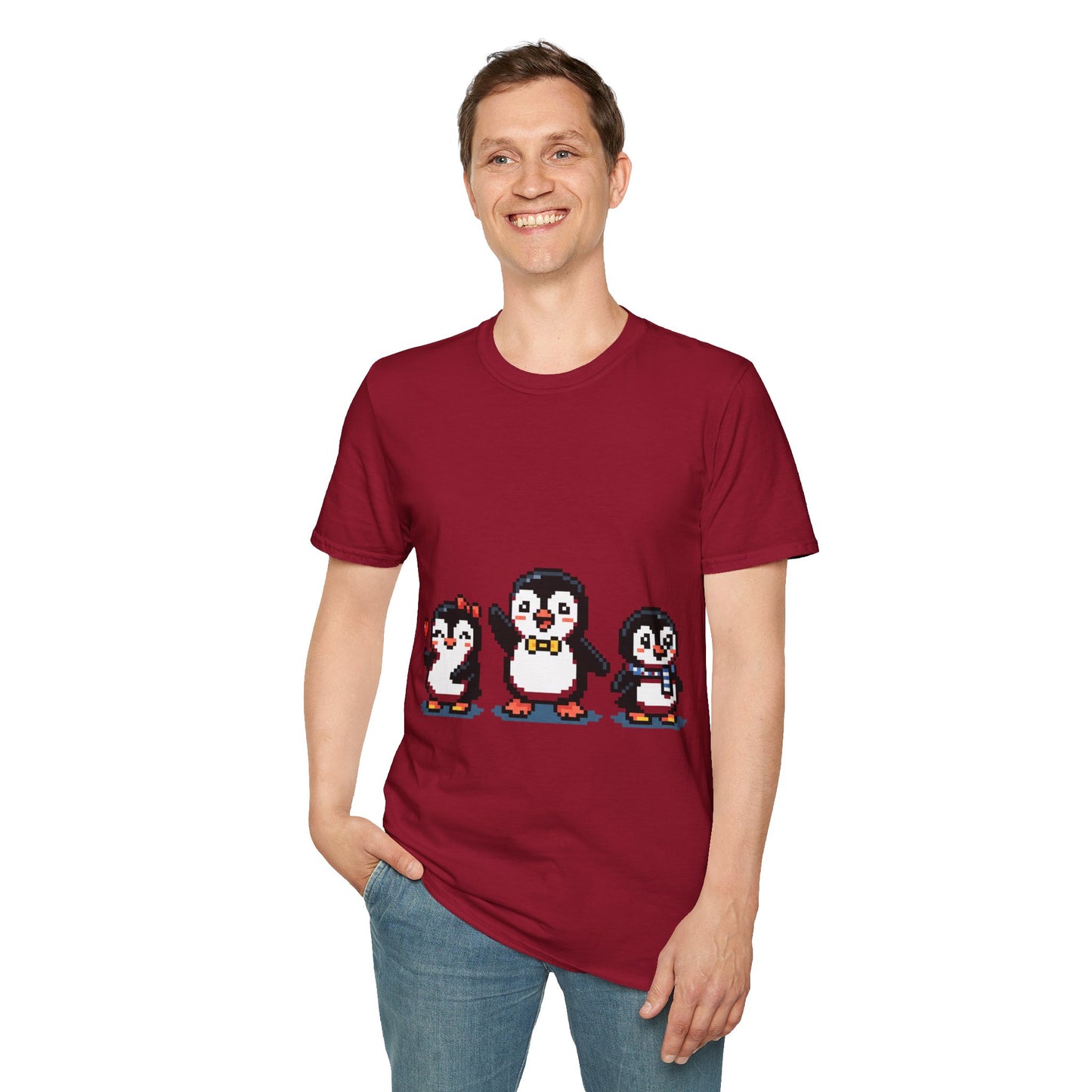 Penguin Pixel Tee — Cute Retro Pixel Art Penguins T-Shirt