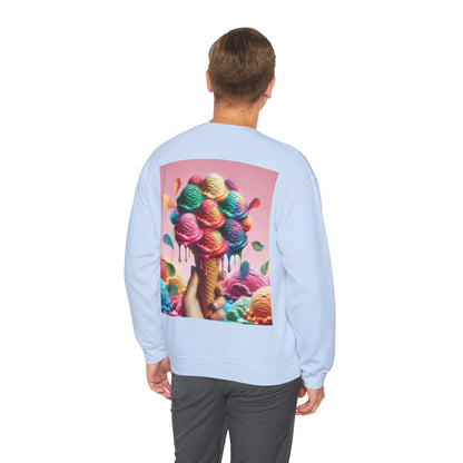 Colorful Ice Cream Crewneck Sweatshirt - Sweet Summer Vibes