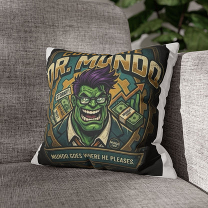 Dr. Mundo Corporate Pillowcase — Funny Gaming Monster Throw Pillowcase