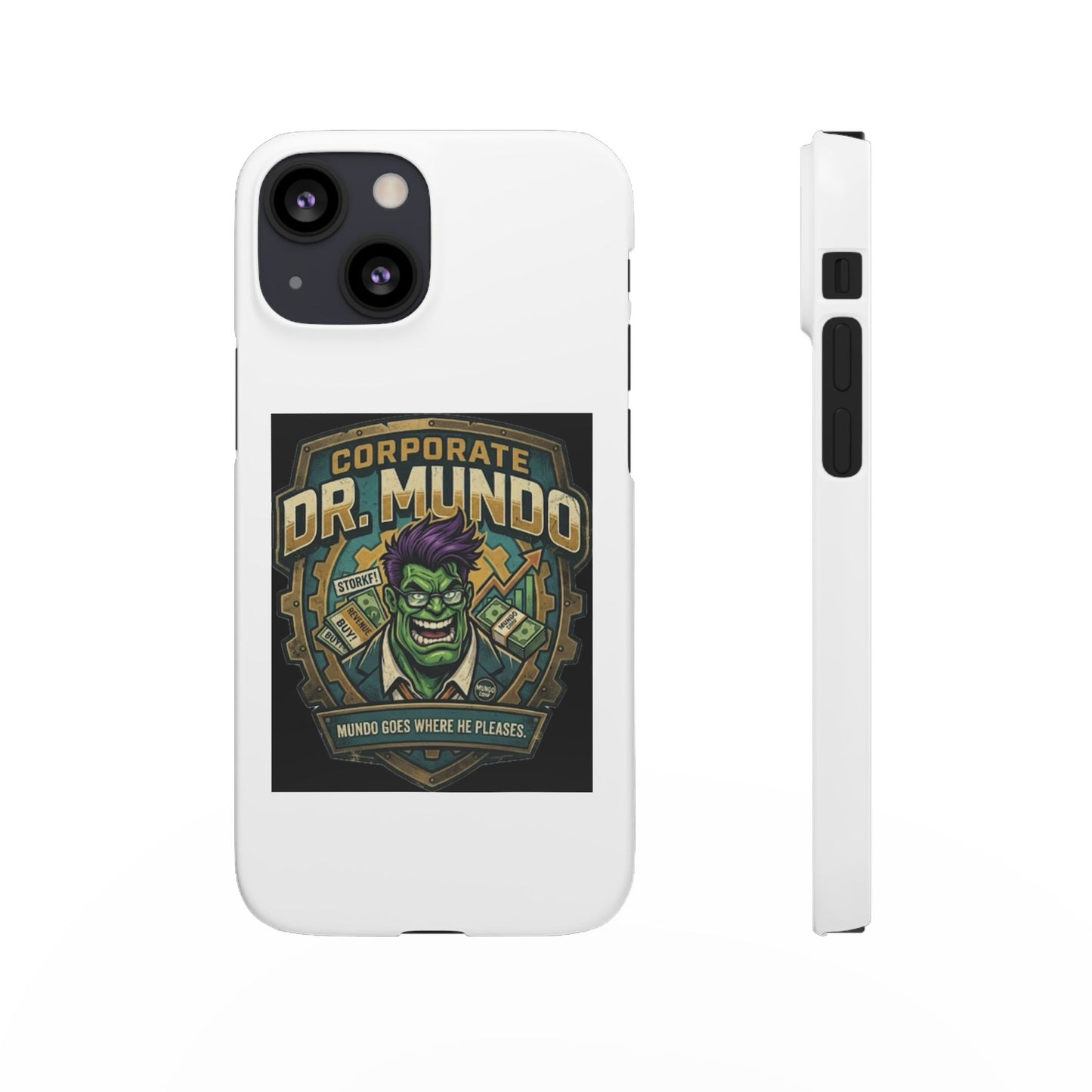 Corporate Dr. Mundo Phone Case — Funny Gaming Snap Case for League of Legends Fans