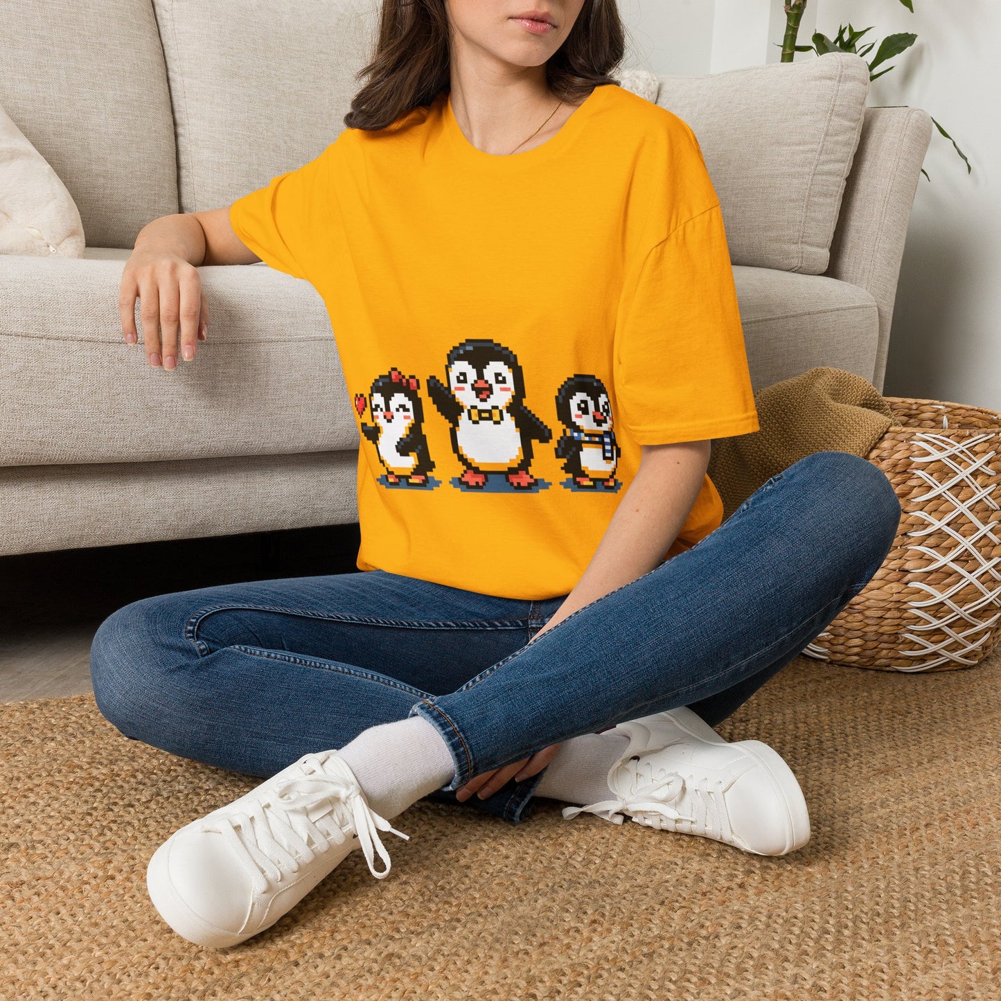 Penguin Pixel Tee — Cute Retro Pixel Art Penguins T-Shirt