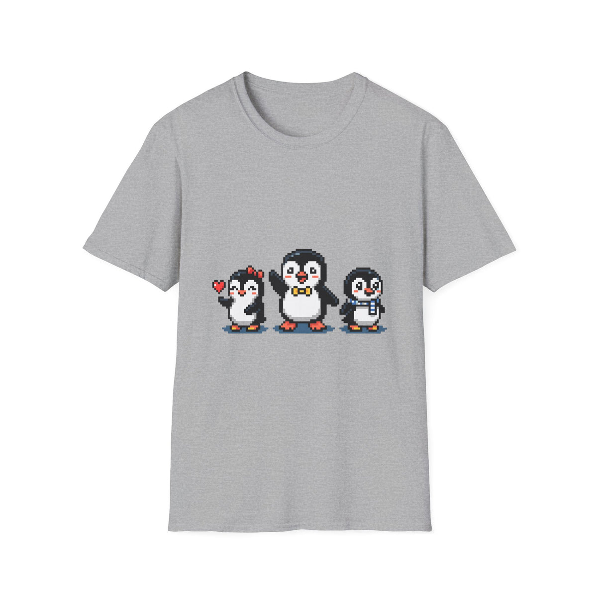 Penguin Pixel Tee — Cute Retro Pixel Art Penguins T-Shirt
