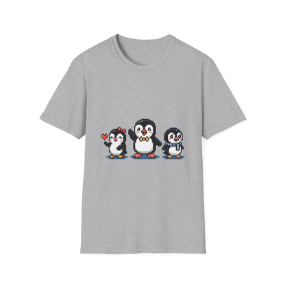 Penguin Pixel Tee — Cute Retro Pixel Art Penguins T-Shirt