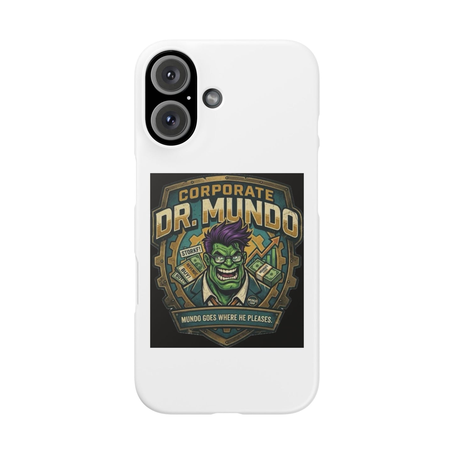 Corporate Dr. Mundo Phone Case — Funny Gaming Snap Case for League of Legends Fans