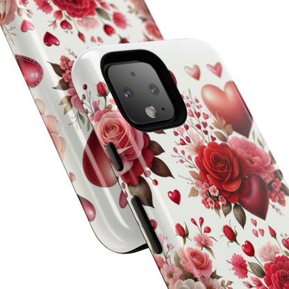 Heartfelt Floral Phone Case | Tough Cases for Love & Romance