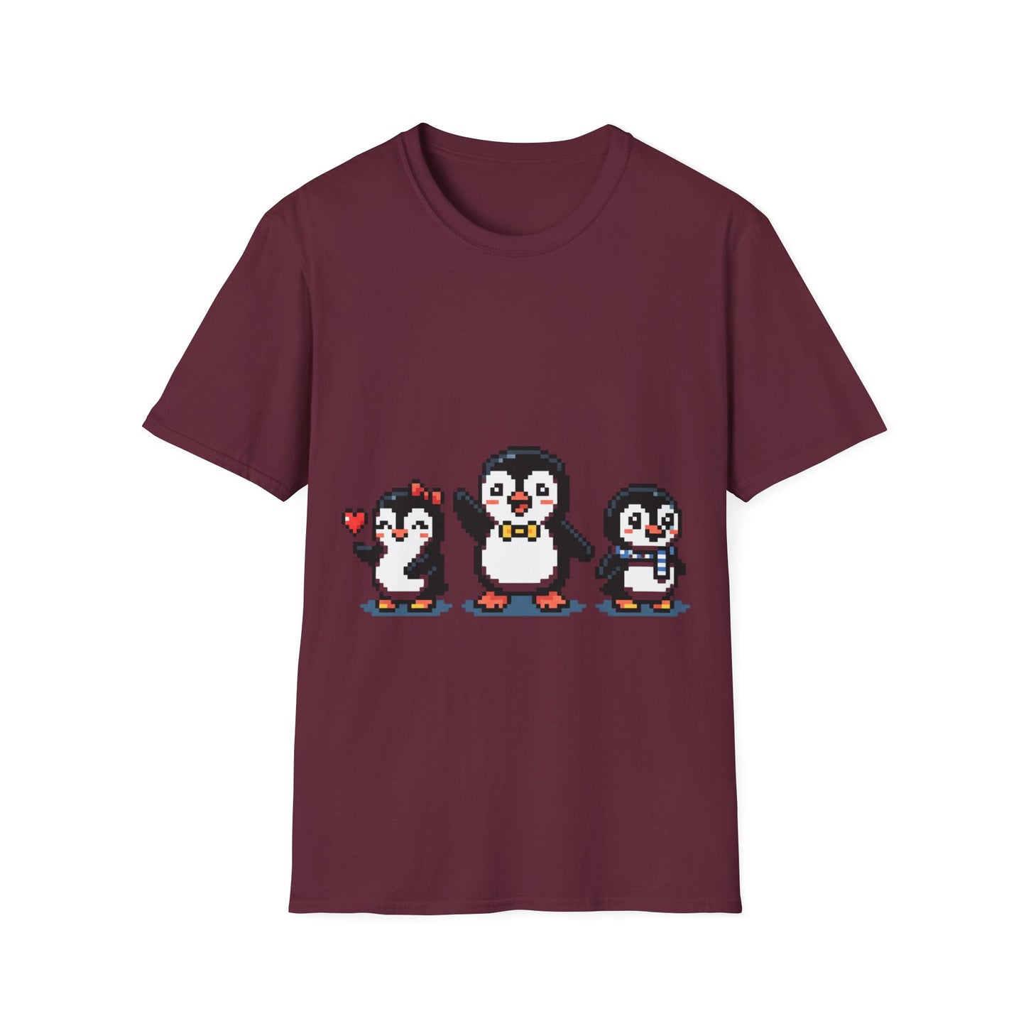 Penguin Pixel Tee — Cute Retro Pixel Art Penguins T-Shirt