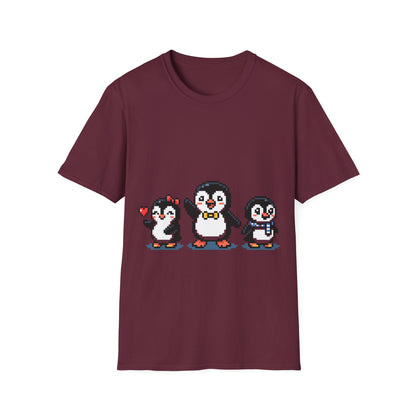 Penguin Pixel Tee — Cute Retro Pixel Art Penguins T-Shirt