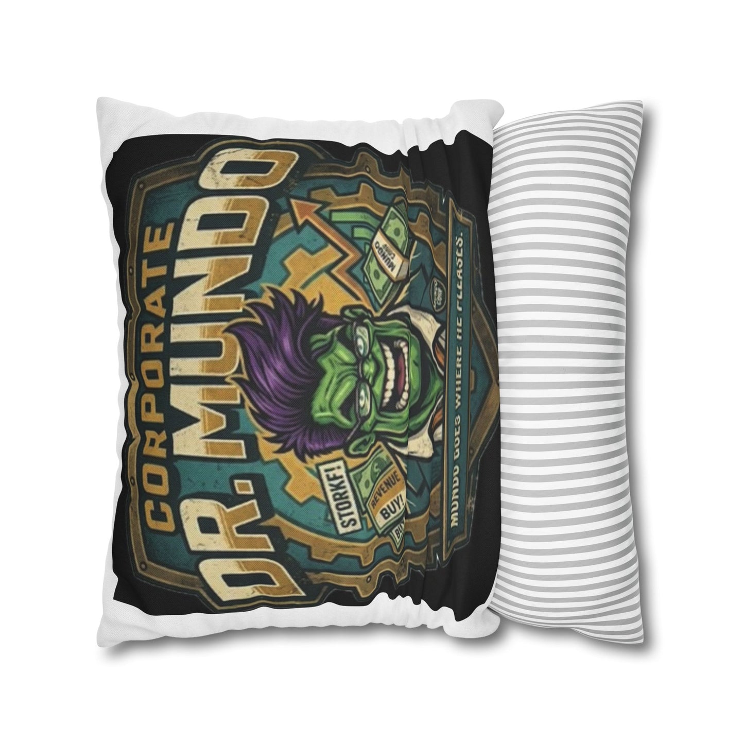 Dr. Mundo Corporate Pillowcase — Funny Gaming Monster Throw Pillowcase