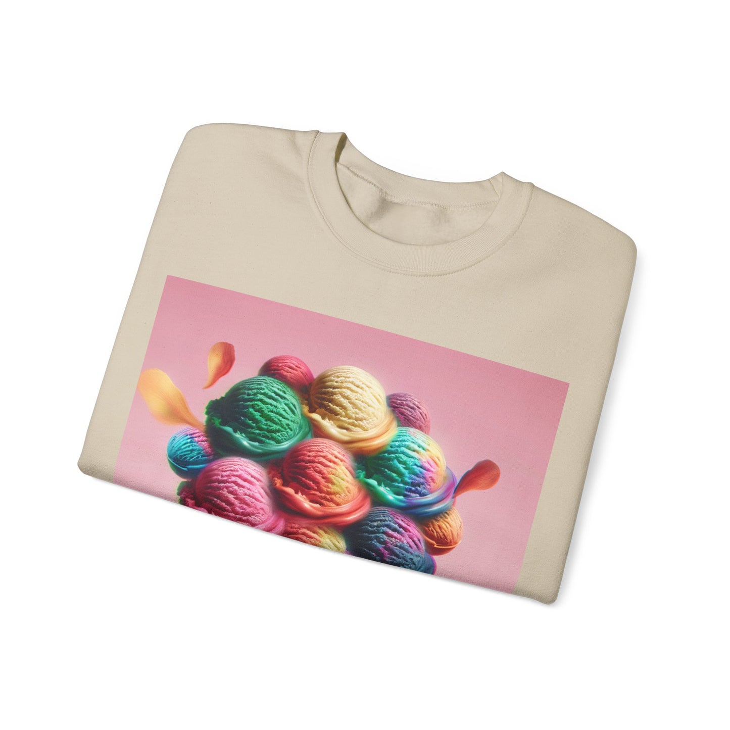 Colorful Ice Cream Crewneck Sweatshirt - Sweet Summer Vibes