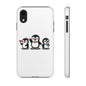 Penguin Pixel Trio Phone Case — Cute Retro 8‑Bit Penguin Family Protective Cover