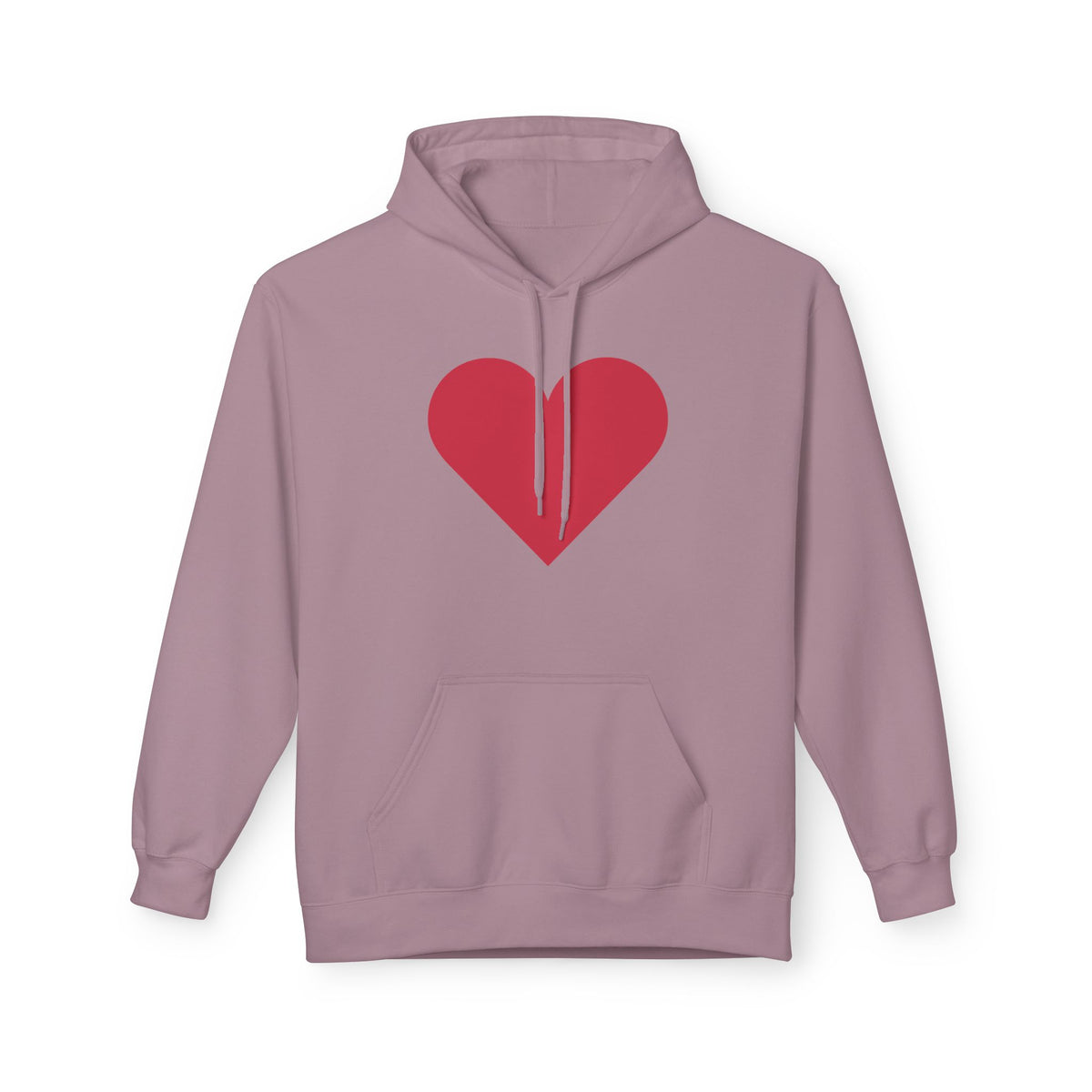 Heart & Rose Pattern Hoodie — Romantic Floral Valentine Pullover