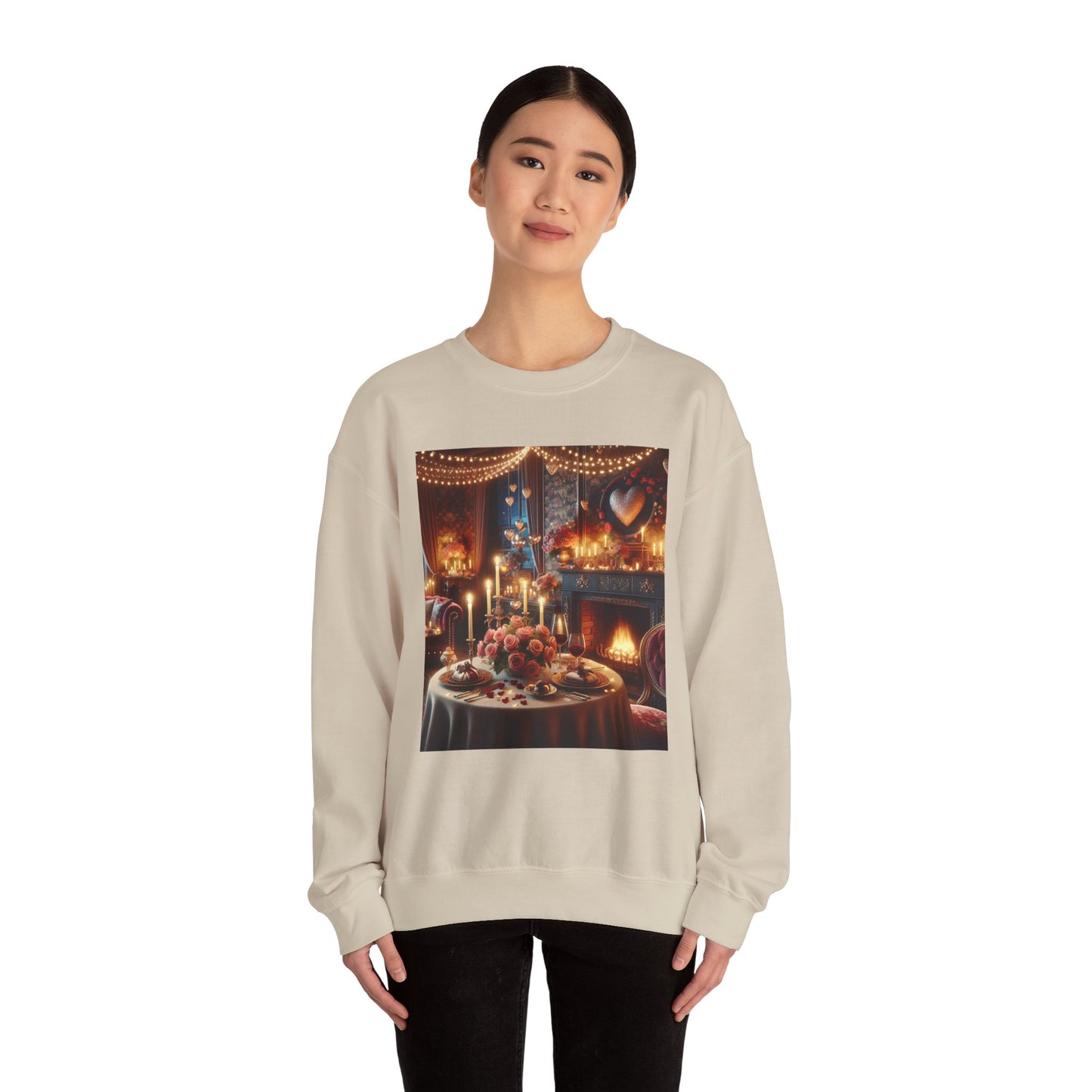 Cozy Romantic Dinner Sweatshirt – Unisex Heavy Blend™ Crewneck