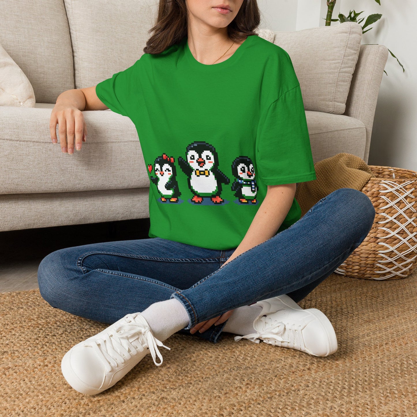 Penguin Pixel Tee — Cute Retro Pixel Art Penguins T-Shirt