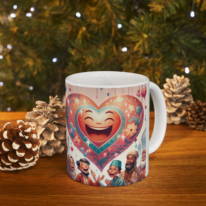 Joyful Diversity Ceramic Mug - Celebrate Unity & Happiness