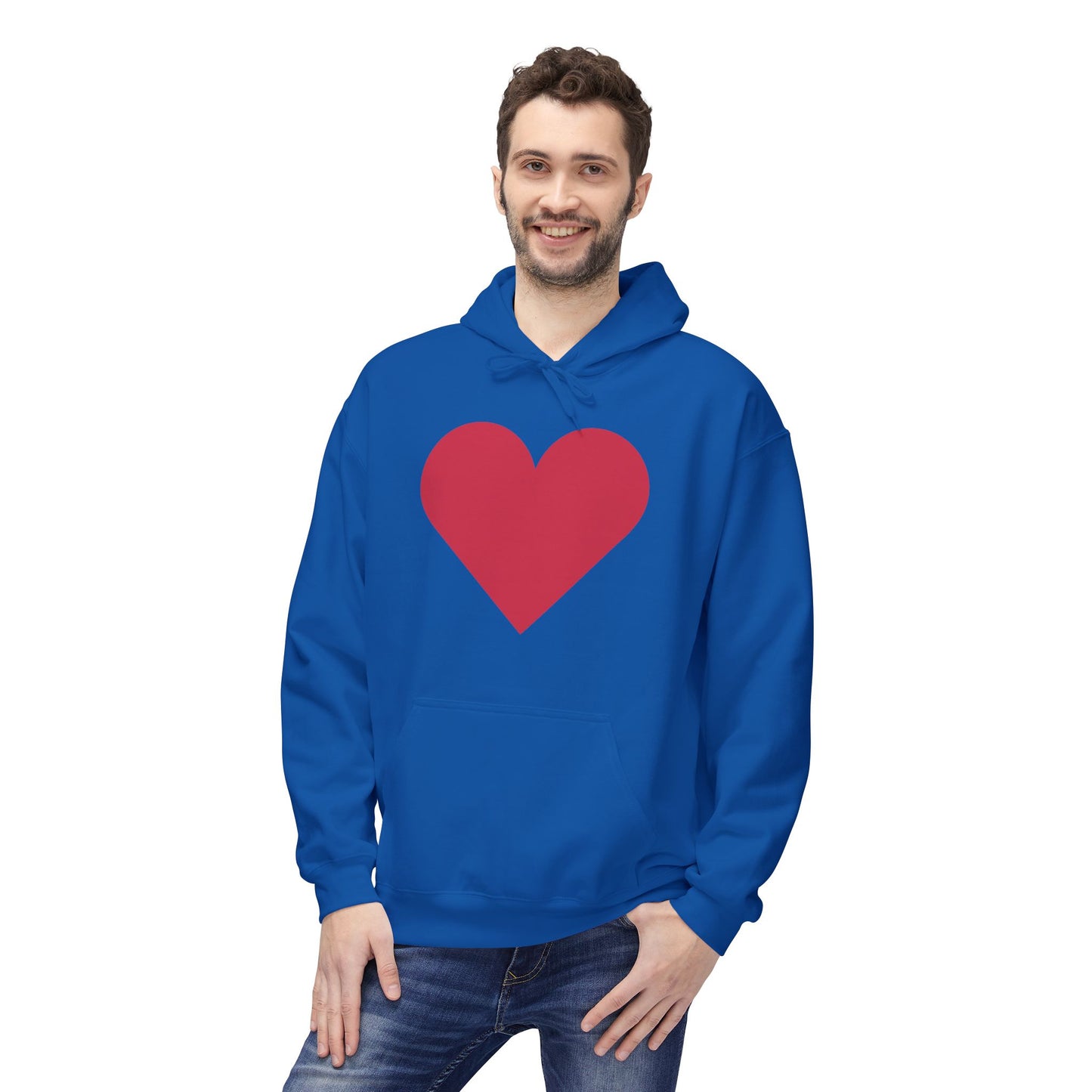 Heart & Rose Pattern Hoodie — Romantic Floral Valentine Pullover