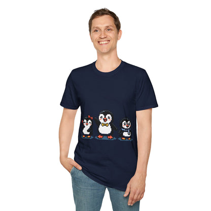 Penguin Pixel Tee — Cute Retro Pixel Art Penguins T-Shirt