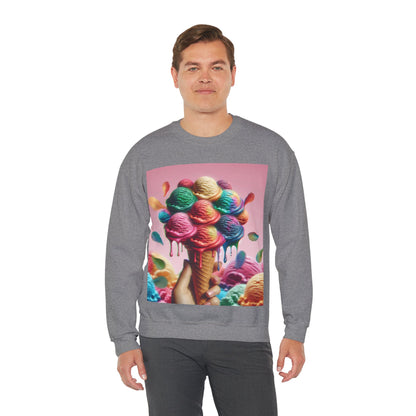 Colorful Ice Cream Crewneck Sweatshirt - Sweet Summer Vibes