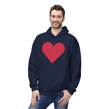 Heart & Rose Pattern Hoodie — Romantic Floral Valentine Pullover