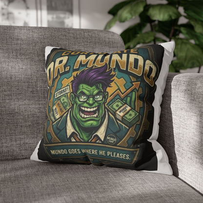 Dr. Mundo Corporate Pillowcase — Funny Gaming Monster Throw Pillowcase