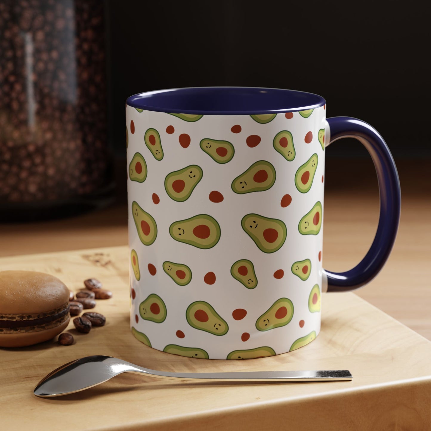 Quirky Avocado Print Coffee Mug - Fun Kitchen Accessory for Unique Coffee Lovers