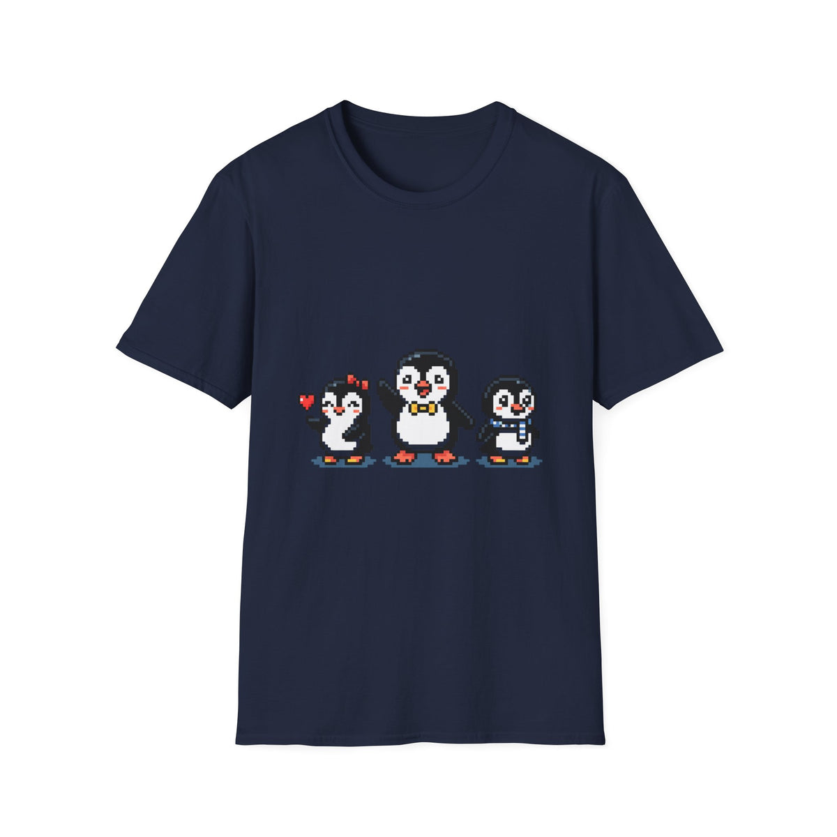 Penguin Pixel Tee — Cute Retro Pixel Art Penguins T-Shirt