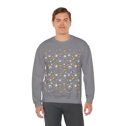 Cute Cartoon Animals Unisex Heavy Blend™ Crewneck Sweatshirt