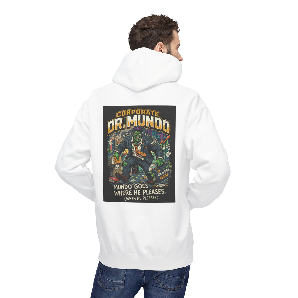 Dr Mundo Retro Arcade Hoodie league of legands— Gaming Champion Pullover